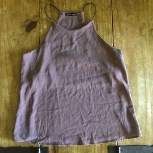 Flowy Lilac Sleeveless Blouse